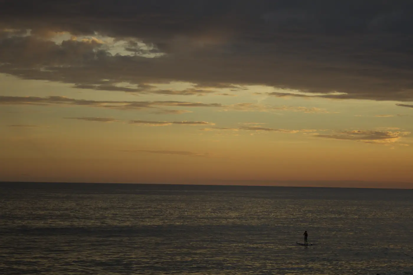 Praia do Recreio dos Bandeirantes ao entardecer